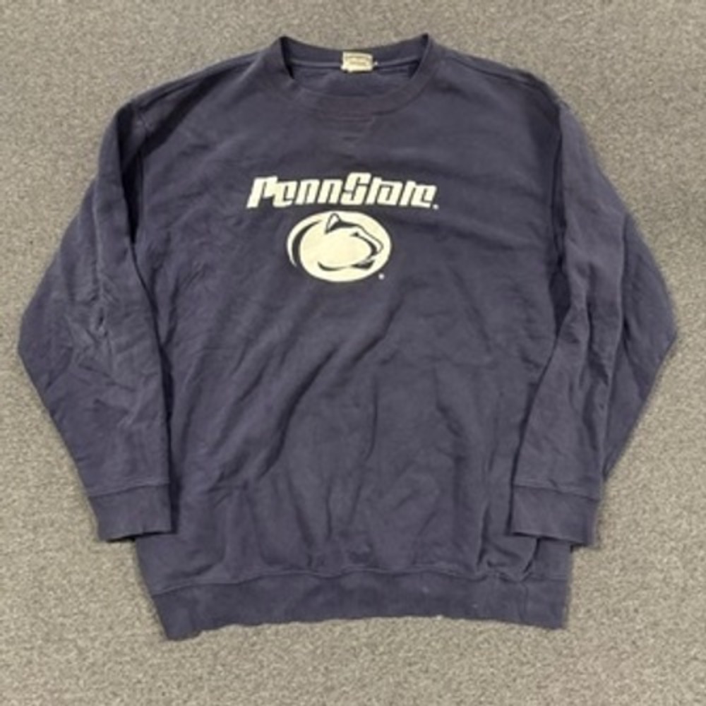 Vintage Lee Penn State Sweatshirt Mens XL Navy Blue Good Distressed Sueded